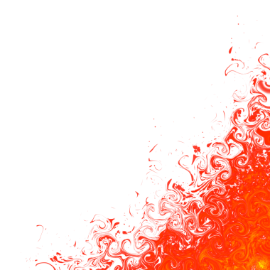Flowing bright orange and red flames