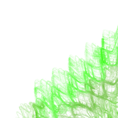 Green unique abstract frame created through paint textures