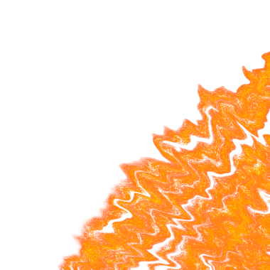 Unique orange frame created through paint textures