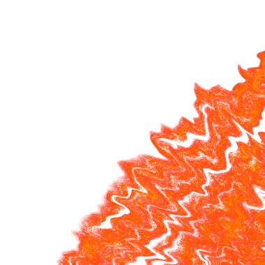 Creative textured border design made with red paint