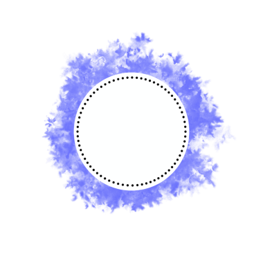 Abstract blue circular design element