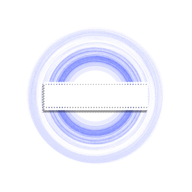 Displaying blue circular sign symbolizing restriction