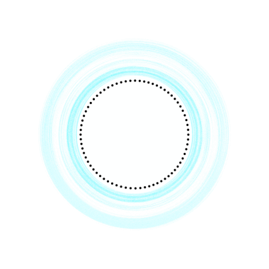 Colorful circular design with dotted border