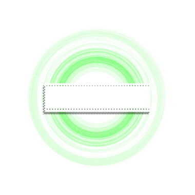 Green circular sign with blank space