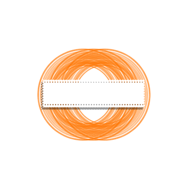 Orange Radial Frame Tag Label On Transparent Background 
