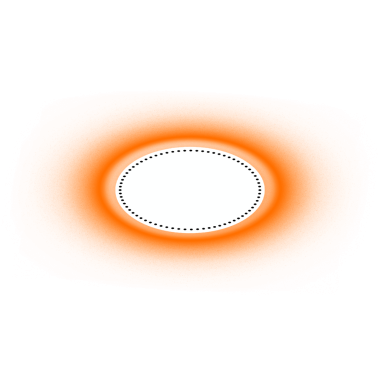 Orange Round Brush Frame Tag Label On Transparent Background 