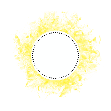Yellow Grunge Brush Round Label Price On Transparent Background