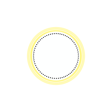 Yellow Round Brush Frame Tag Label On Transparent Background