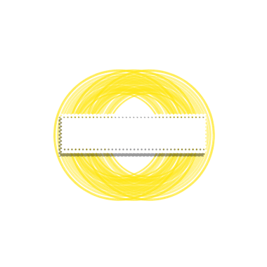 Yellow Radial Frame Tag Label On Transparent Background