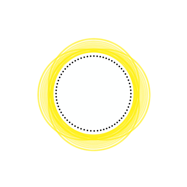 Yellow Round Brush Frame Tag Label On Transparent Background