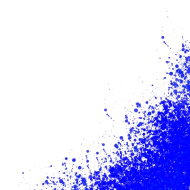 Soyut Mavi Sıçrama Boyası Şeffaf arkaplanda izole edildi