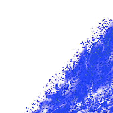 Soyut Mavi Sıçrama Boyası Şeffaf arkaplanda izole edildi