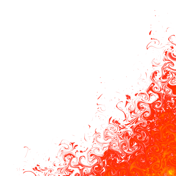 Flowing bright orange and red flames