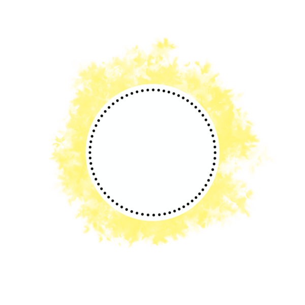 Yellow Grunge Brush Round Label Price On Transparent Background