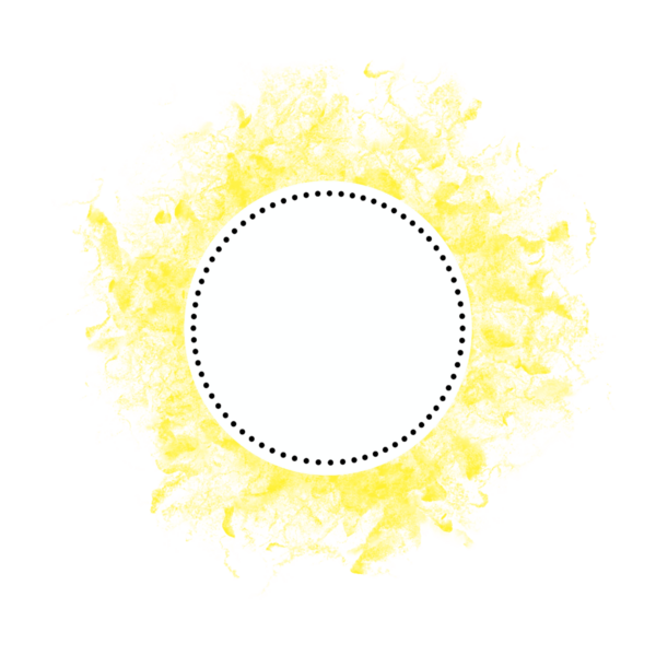 Yellow Grunge Brush Round Label Price On Transparent Background