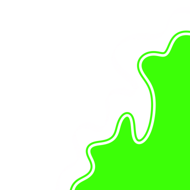 Abstract Green Blob With Line