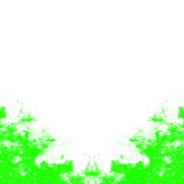 Soyut Yeşil Fırça Kenarlığı şeffaf arkaplanda izole edildi