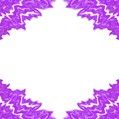 Soyut Mor Fırça Çerçeve Kenarlığı şeffaf arkaplanda izole edildi