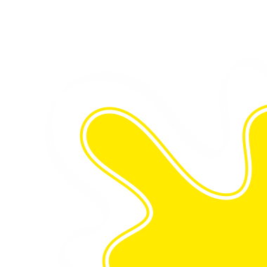 Abstract Yellow Blob With white Line