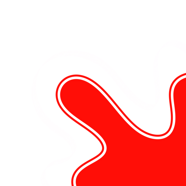 Abstract Red Blob With Line