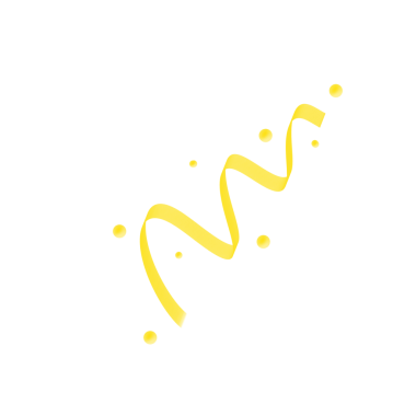 Sarı Kurdele Sanatı şeffaf arkaplanda izole edildi