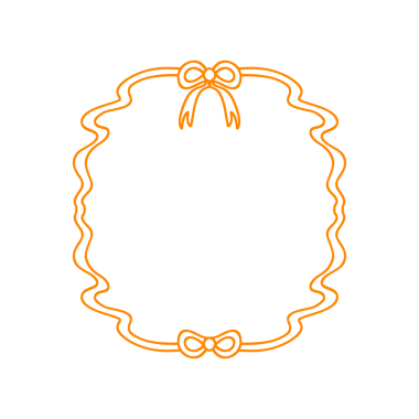 Kurdele Çerçeve Süslemesi şeffaf arkaplanda izole