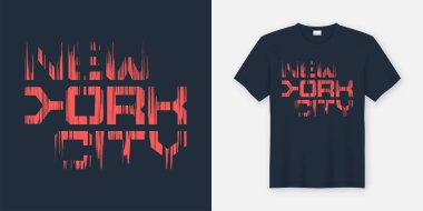 New York golu t-shirt ve Konfeksiyon tasarım, tipografi, baskı, vect