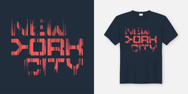 New York Cty t-shirt en kleding design, typografie, afdrukken, vect — Stockvector