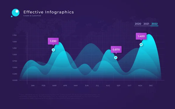 Vektor modern infographic háttér hova-diagramok használata — Stock Vector