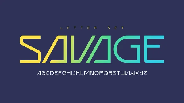 Contemporary uppercase letter set, vector alphabet, typography — Stock Vector