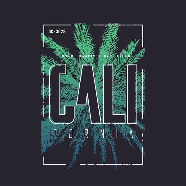 California San Francisco vektör t-shirt tasarımı, poster, baskı — Stok Vektör