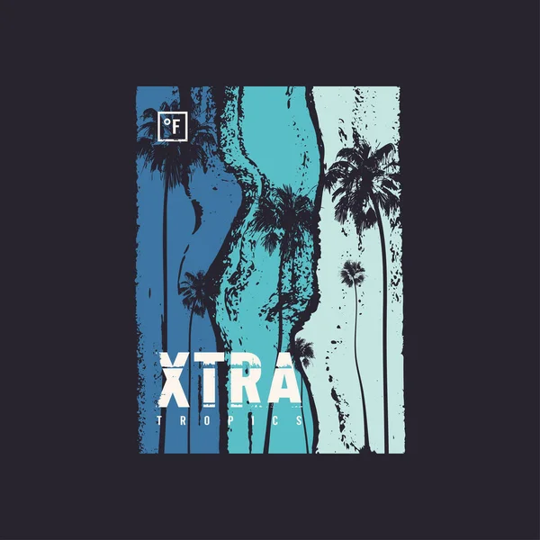 T-shirt extra-tropical vectoriel design, poster, impression, gabarit — Image vectorielle