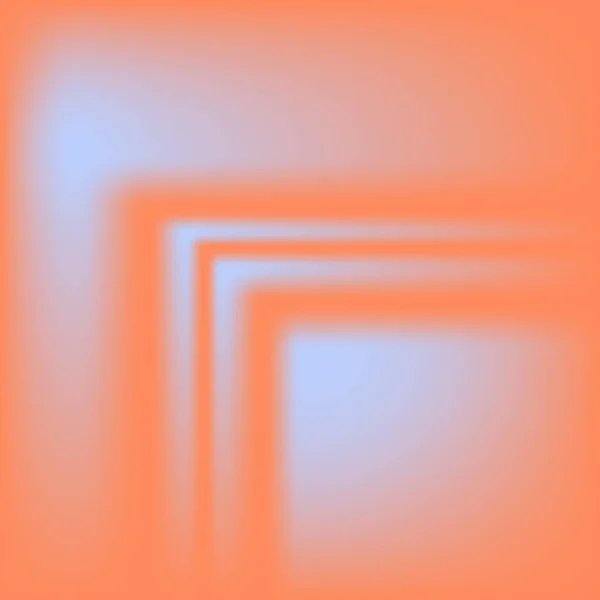 Mesh Geometrisk Abstraktion Suddig Blå Orange Bakgrund Vektorillustration — Stock vektor