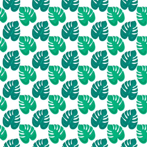 Tropic yaprakları ile moda dikişsiz desen. Tasarım şablonu