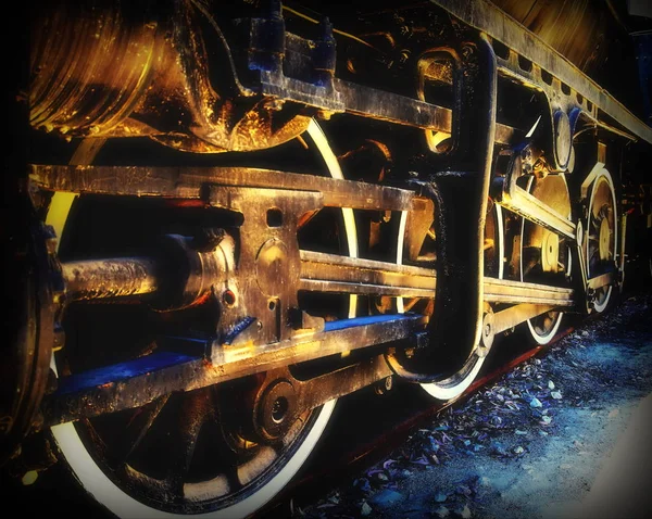 Поезд Горит — стоковое фото