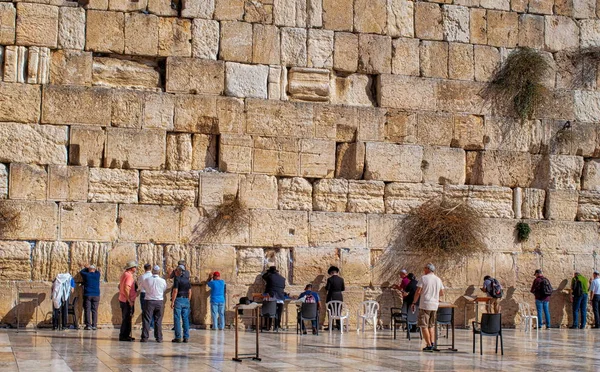 Jerozolima Ściana Płaczu Przez Wiele Stuleci Była Symbolem Wiary Nadziei Zdjęcie Stockowe