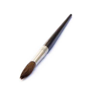 Beyaz arka plan üzerinde izole Boya fırçaları kümesini