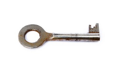  Beyaz arka plan üzerinde izole kullanılan anahtarı