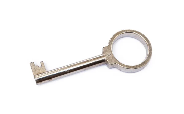 Beyaz Arka Plan Üzerinde Izole Kullanılan Anahtarı — Stok fotoğraf