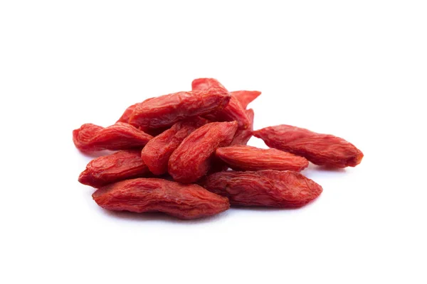 Bayas Goji Aisladas Sobre Fondo Blanco —  Fotos de Stock