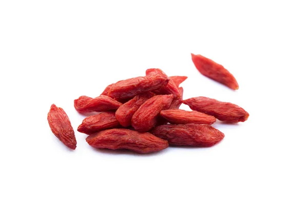 Bayas Goji Aisladas Sobre Fondo Blanco — Foto de Stock