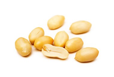 Taze fıstık izole üzerinde beyaz arka plan snack