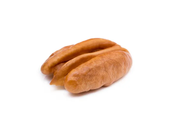Fresh Pecan Nuts Isolated White Background — Stock Photo, Image