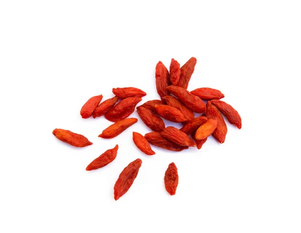 Goji Berry Izole Üzerinde Beyaz Arka Plan — Stok fotoğraf