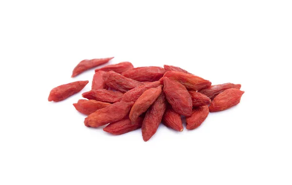 Bacca Goji Isolata Sfondo Bianco — Foto Stock