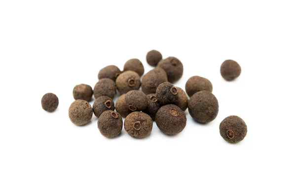 Scattered Allspice Isolated White Background — Stock Photo, Image