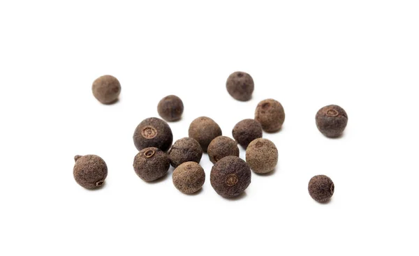 Scattered Allspice Isolated White Background — Stock Photo, Image