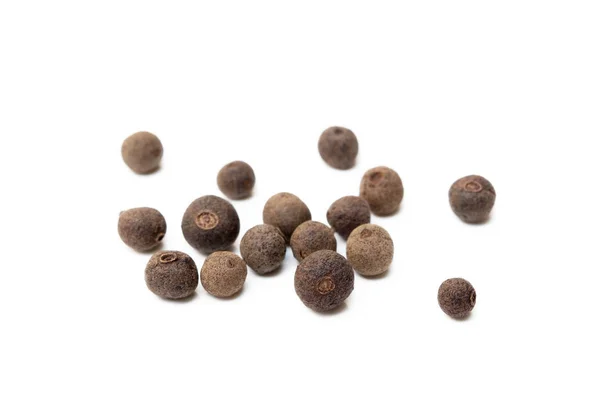 Scattered Allspice Isolated White Background — Stock Photo, Image