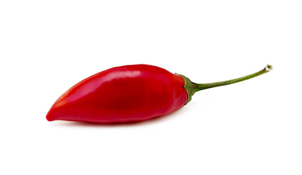 Красный перец изолирован на белом фоне
