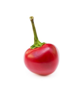 Beyaz arka plan üzerinde izole kırmızı biber